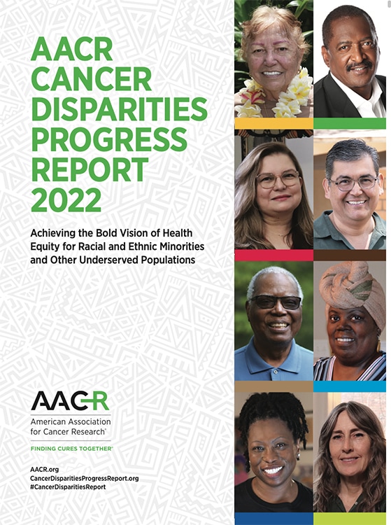 AACR Cancer Disparities Progress Report 2022 cover